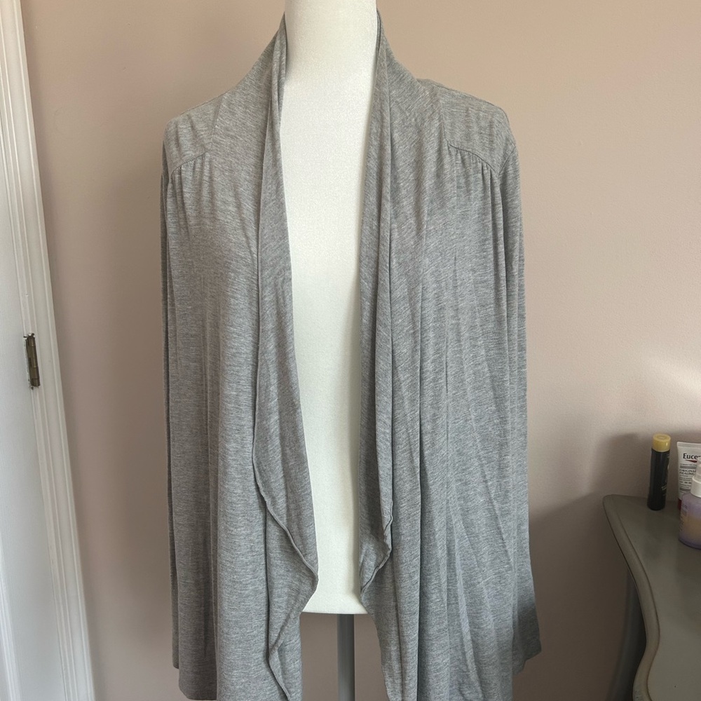 J. Jill Light Gray Women's Open Front shrug
